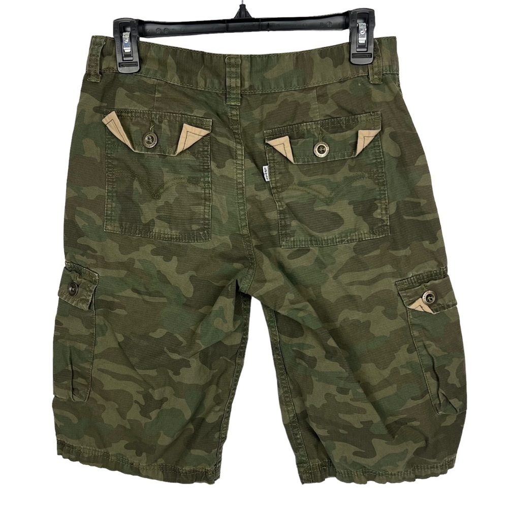 LEVI’S STRAUSS Boy’s Cargo Shorts Sz 18 Reg Multi Color Camouflage Print - Picture 2 of 7